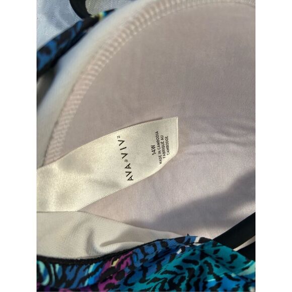 Ava & Viv swim tank top 14w multicolored - Picture 3 of 6